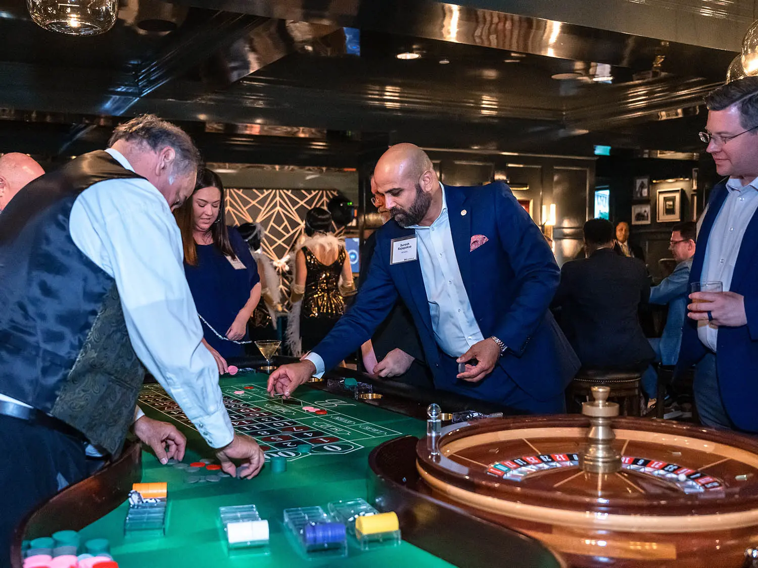 Casino players at the Red Berry Estate