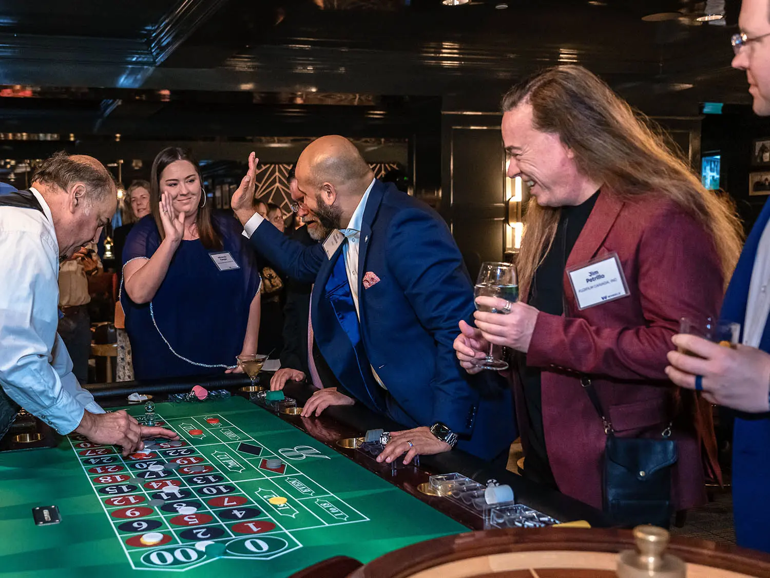 Casino players at the Red Berry Estate