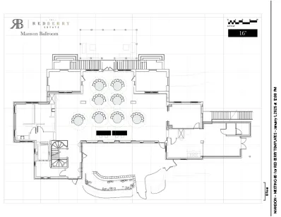 Thumbnail of Red Berry Estate Mansion Ballroom Blueprint Layout, click link below to download