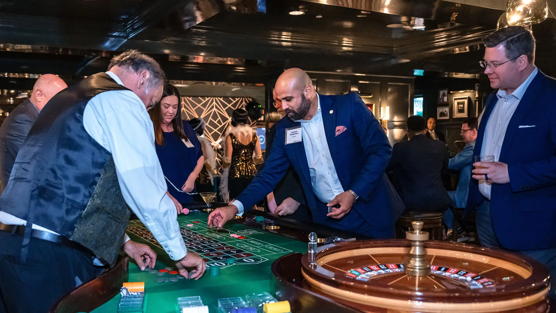 People playing Casino Games at Red Berry Estate